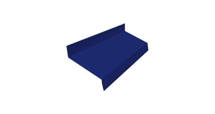 Отлив простой 50 0,45 PE с пленкой RAL 5002 ультрамариново-синий (2м)