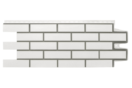 Фасадная панель GL Клинкерный кирпич Design молочный со швом RAL 7006