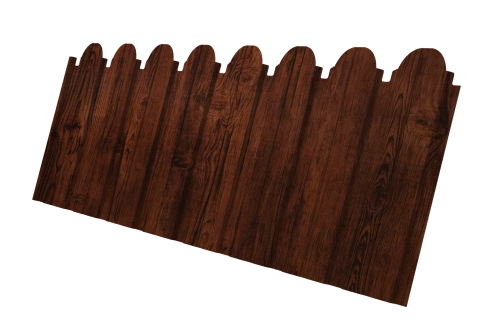 Профнастил С10B фигурный 0,45 Print Elite Cherry Wood TwinColor