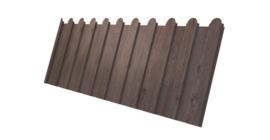 Профнастил С8А фигурный 0,45 Print Elite White Wood TwinColor