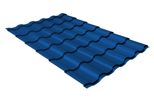 Профиль волновой кредо 0,45 PE RAL 5005 сигнальный синий