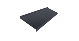 Отлив простой 250 0,5 Atlas X с пленкой RAL 7024 мокрый асфальт (2м)