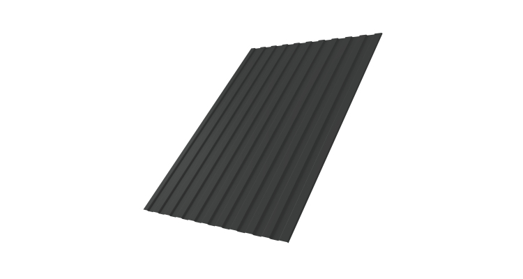 Профнастил С8А 0,45 Drap TX RAL 7016 антрацитово-серый