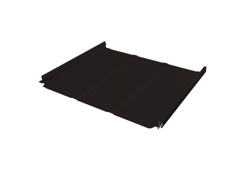 Кликфальц Pro Line Grand Line 0,45 PE с пленкой на замках RAL 9005 черный