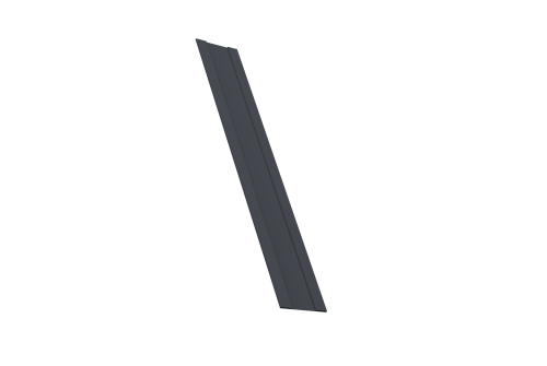 Крепежная планка жалюзи Milan, Milan Slim, Tokyo 0,45 PE-Double RAL 7024 мокрый асфальт (2,5м)