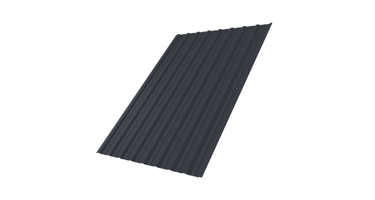 Профнастил С10A 0,5 Atlas X RAL 7024 мокрый асфальт