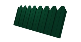 Профнастил C10B фигурный 0.5 Satin Matt RAL 6005 зеленый мох