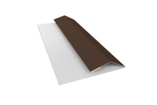 Планка финишная Блок-хаус new 0,45 Drap TX RAL 8017 шоколад (3м)