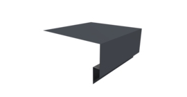 Планка околооконная сложная Блок-хаус new 200х75х27 0,5 Satin Matt RAL 7024 мокрый асфальт (2м)