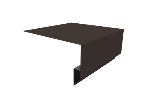 Планка околооконная сложная Блок-хаус new 200х75х27 0,5 Drap TX RR 32 темно-коричневый (2м)