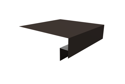 Планка околооконная сложная Блок-хаус new 250х50х27 (j-фаска) 0,5 Drap TX RR 32 темно-коричневый (2м)