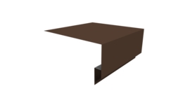 Планка околооконная сложная Блок-хаус new 250х75х27 0,45 Drap TX RAL 8017 шоколад (2м)