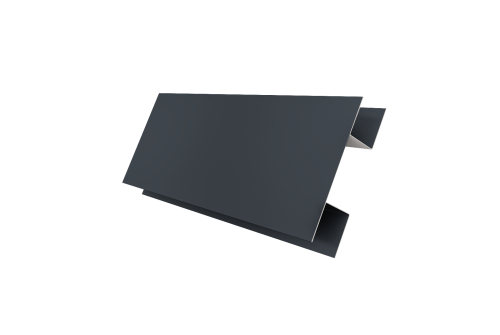 Планка H-образная Экобрус 0,5 Drap TX RAL 7024 мокрый асфальт (2м)