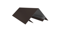 Планка угла внешнего составная верхняя 0,5 Satin с пленкой RR 32 темно-коричневый (3м)
