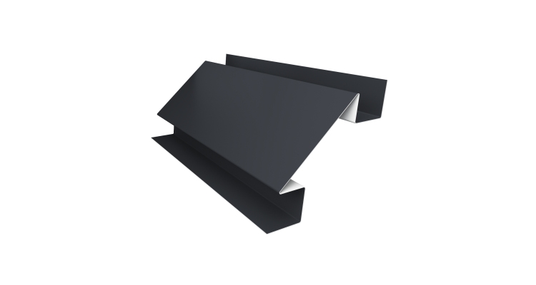 Угол внутренний сложный 75мм 0,45 Drap TR RAL 7024 мокрый асфальт (2м)