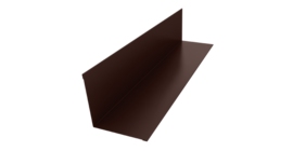 Угол внутренний 110х110 0,5 Satin с пленкой RAL 8017 шоколад (3м)