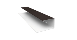 Планка П-образная завершающая сложная (КД) 0,45 Drap ST RR 32 темно-коричневый (3м)