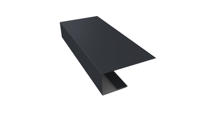 J-Профиль 18мм 0,45 Drap RAL 7024 мокрый асфальт (2м)