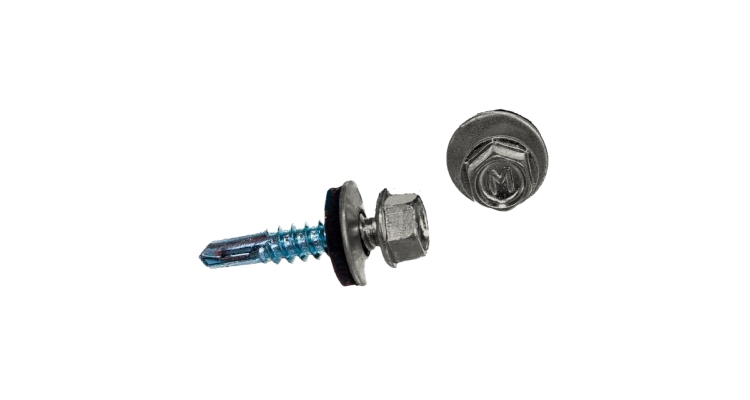 Саморез по металлу Daxmer 5,5х25 RAL 9002 (250) сверло №3